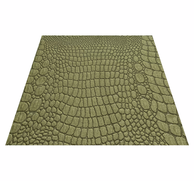 Crocodile skin effect animal print vinyl rug - TenStickers