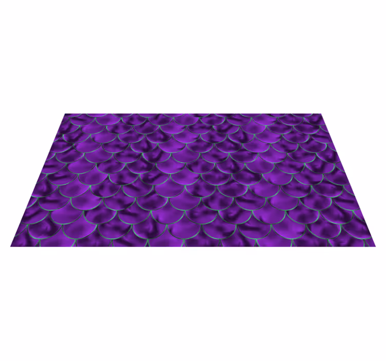 Purple patterned animal print vinyl rug - TenStickers