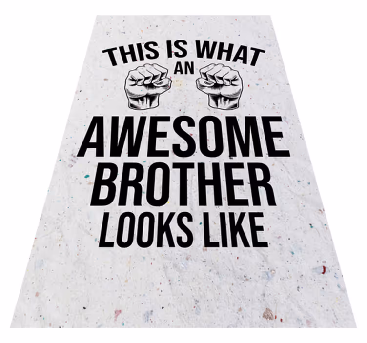 AWESOME BROTHER LOOKS custom rug - TenStickers