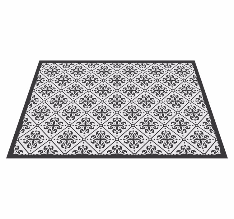 Classic victorian style pattern tile carpet - TenStickers