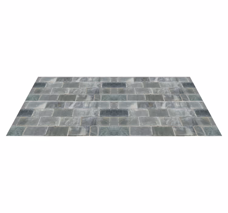 Sleek Slate Finish stone effect vinyl rug - TenStickers