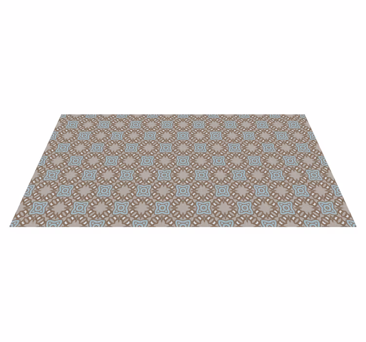 Mosaic vinyl rug in mosaic arrangement - TenStickers