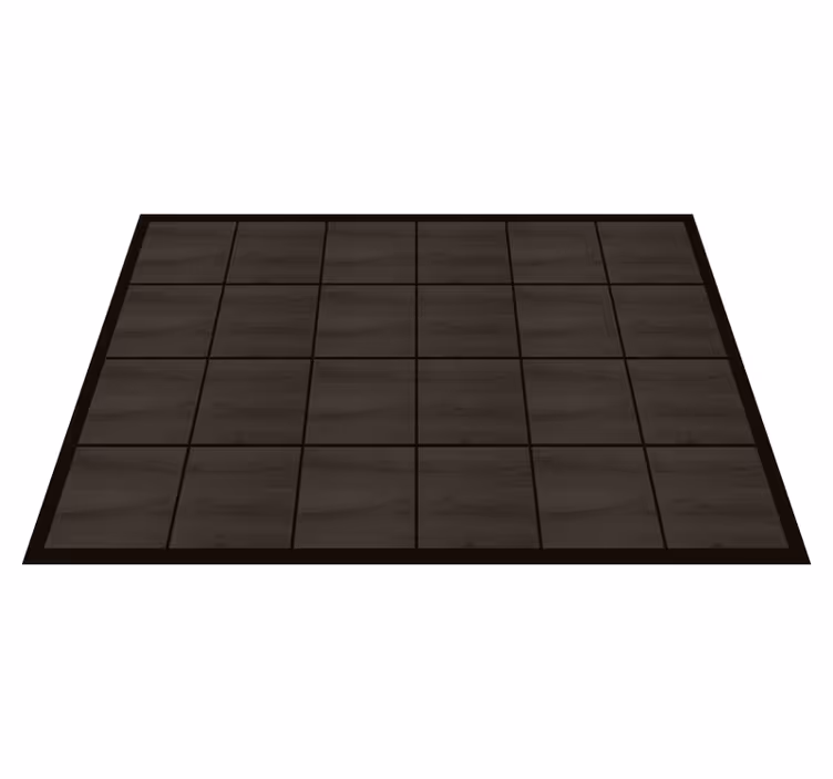Deep Timber Tiles wood effect vinyl rug - TenStickers