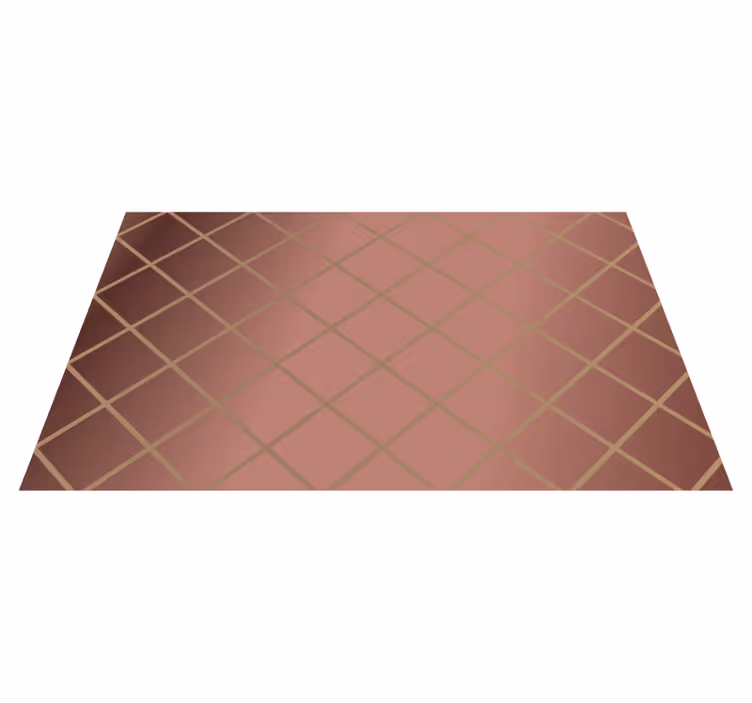 Elegant diamond pattern modern vinyl rug - TenStickers