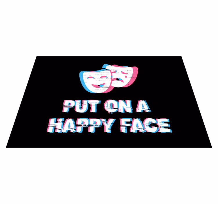 Happy Face Expression custom rug - TenStickers