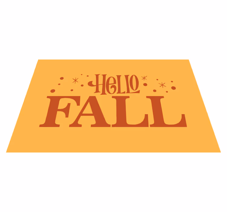 Welcome Autumn Vibes custom rug - TenStickers