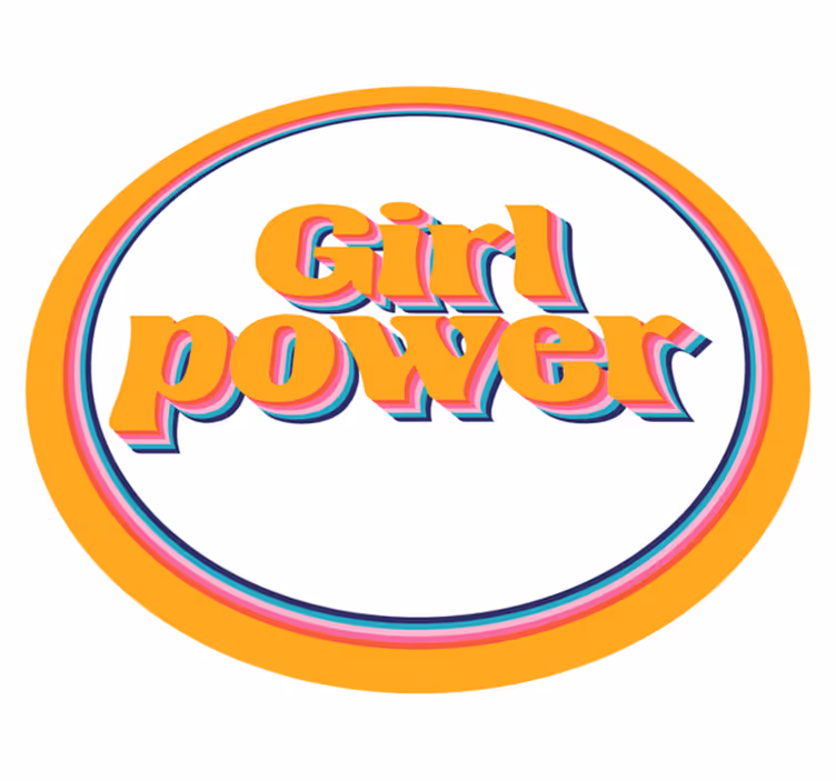 Custom rug for girl power - TenStickers