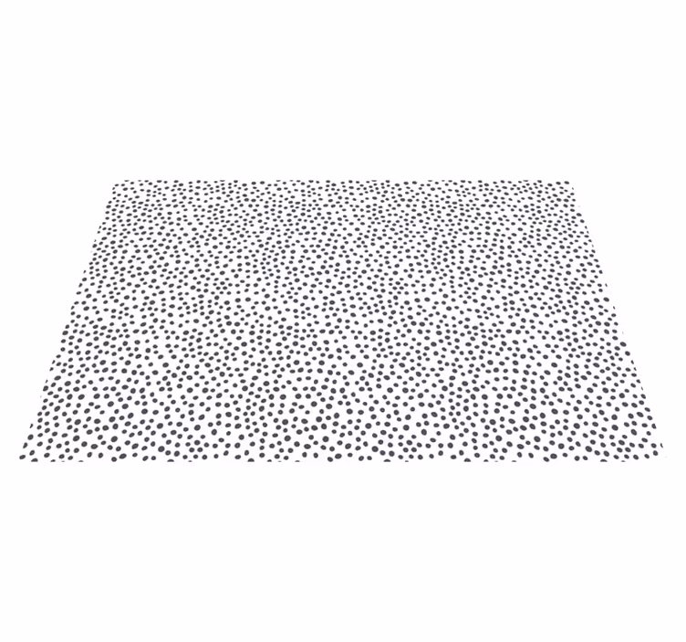 Black Dot Motif kids vinyl rug - TenStickers