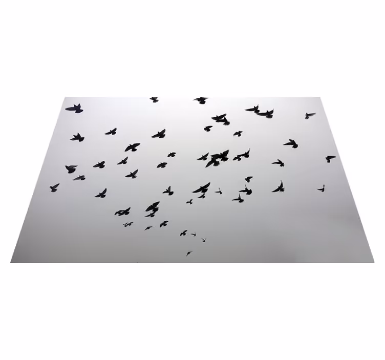 Flying Birds Pattern kids vinyl rug - TenStickers