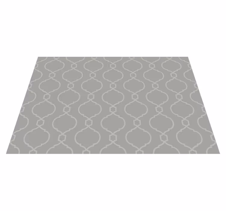 Stylish Geometric Print tile vinyl rug - TenStickers