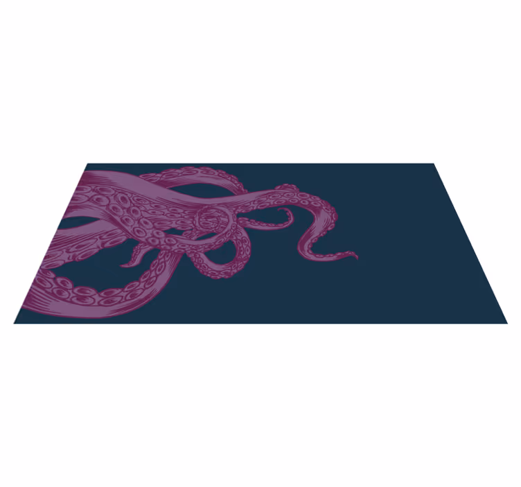Octopus Ornament Overlay animal mat - TenStickers