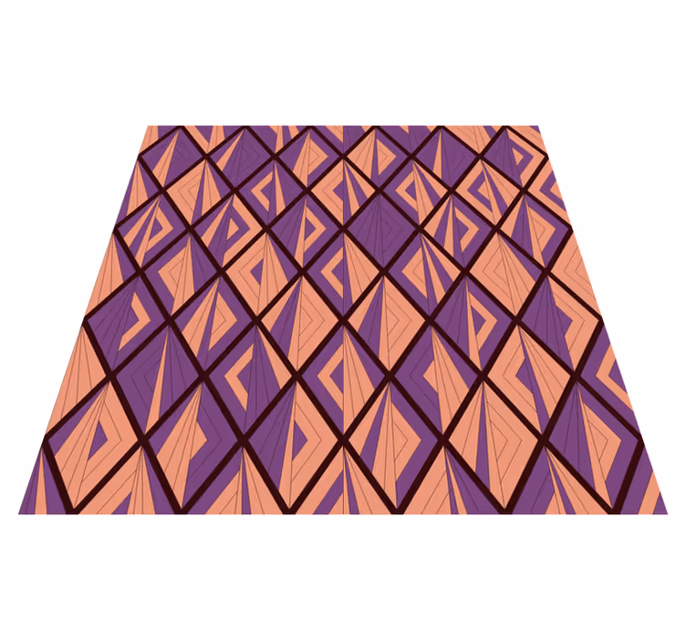 Geometric Pattern Harmony geometric vinyl rug - TenStickers