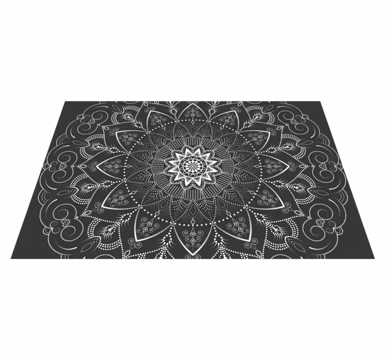 Mandala Pattern Symmetry mandala carpet - TenStickers