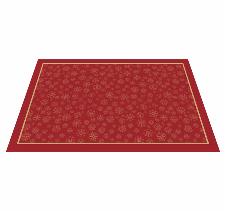 Festive Snowflake Pattern Christmas carpet runner - TenStickers