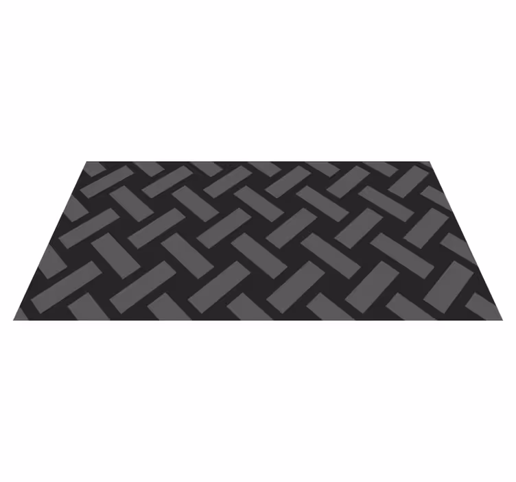Geometric black squared pattern geometric rugs - TenStickers