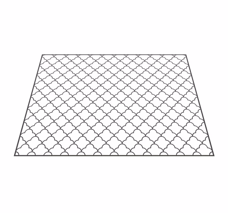 Lattice Pattern Overlay geometric rug - TenStickers
