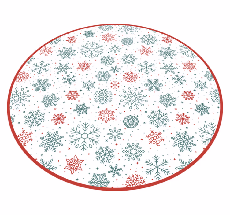 Snowflake Roundel Christmas carpet runner - TenStickers