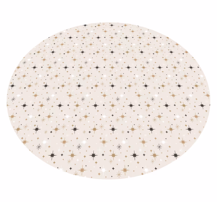 Starry Pattern rugs with stars - TenStickers