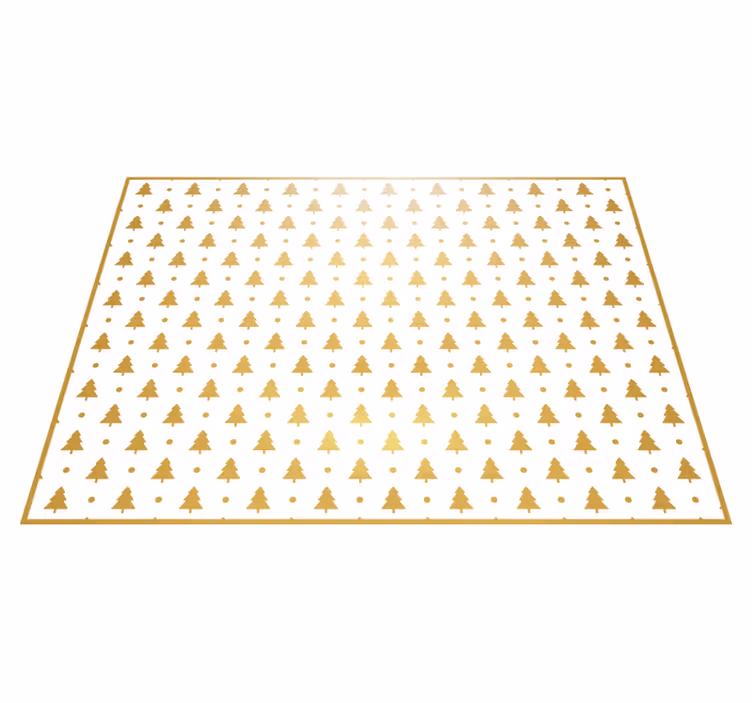 Festive Tree Pattern Christmas carpet runner - TenStickers