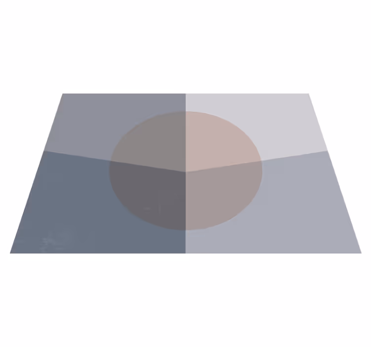 Overlapping Circles geometric vinyl rug - TenStickers