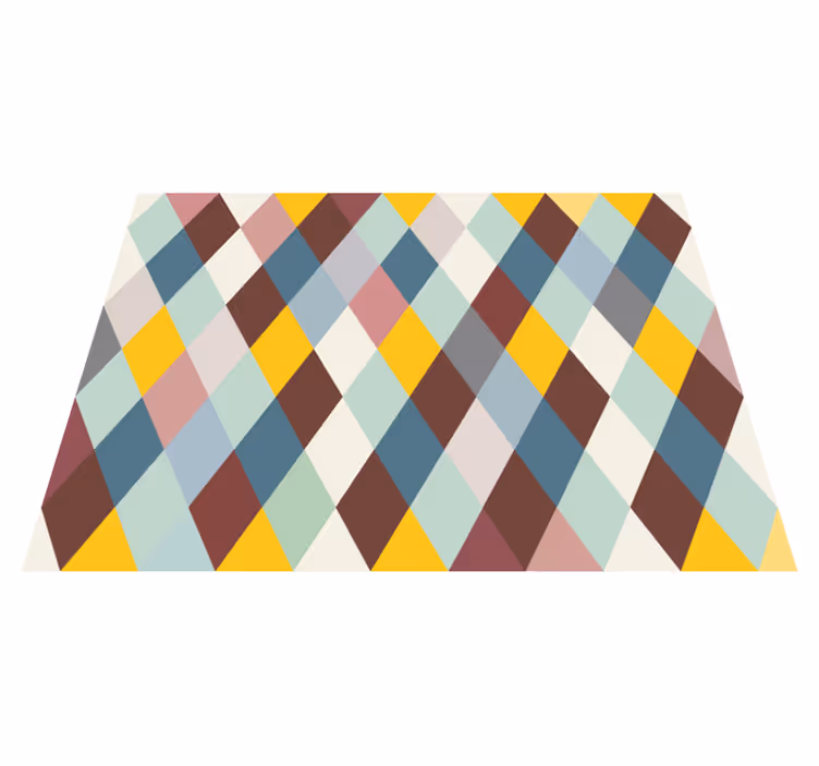Geometric Patterned Floor Covering geometric rugs - TenStickers