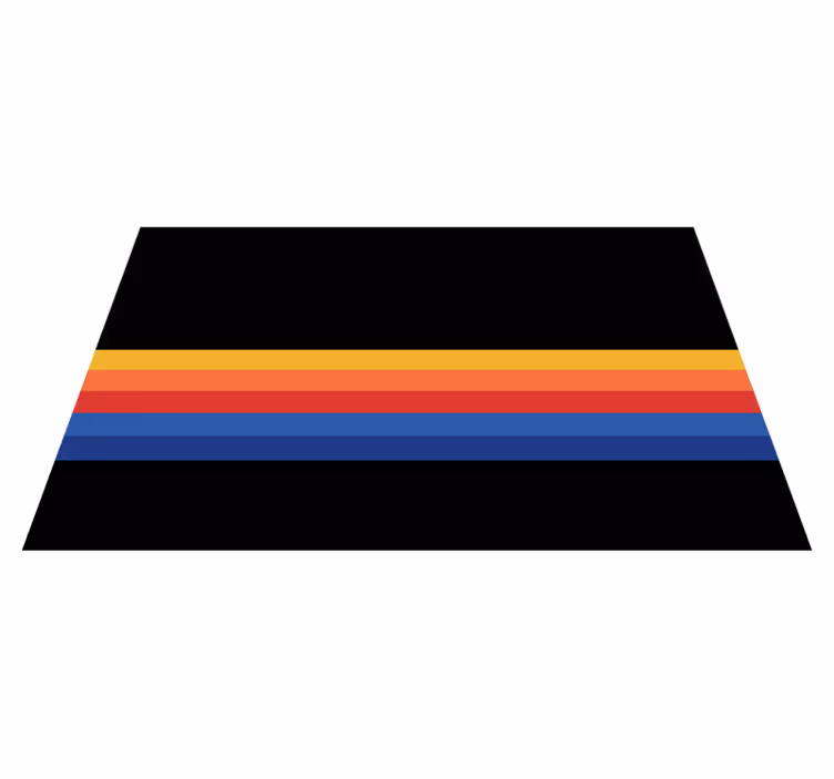 Minimalist Striped Accent striped vinyl rug - TenStickers