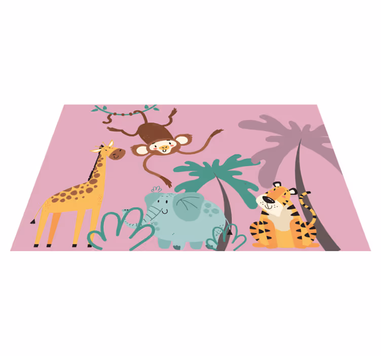 "Boho" kids jungle kids rug - TenStickers