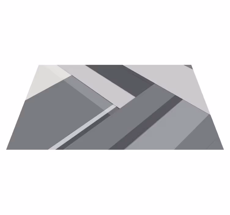 geometric grey office carpet - TenStickers