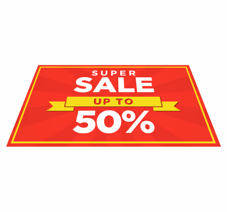 personalized discount sale red carpet - TenStickers