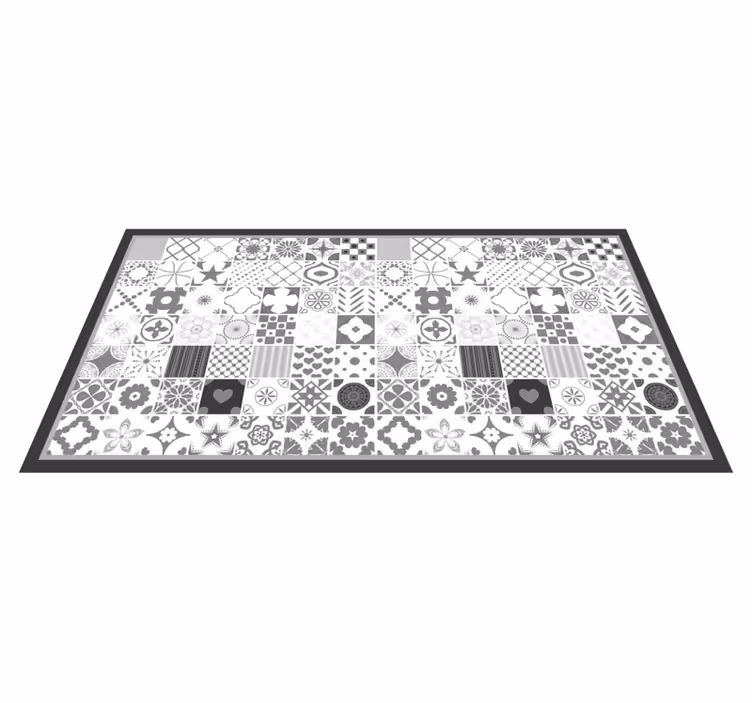 "Trujillo" grey tiles bathroom flooring - TenStickers