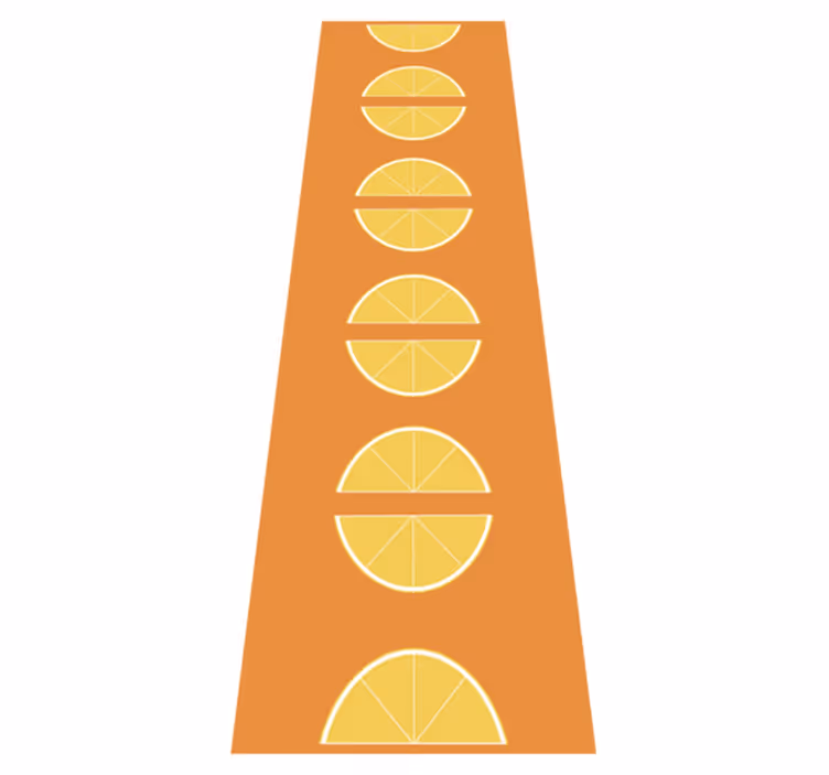 citrus slices kitchen mat - TenStickers