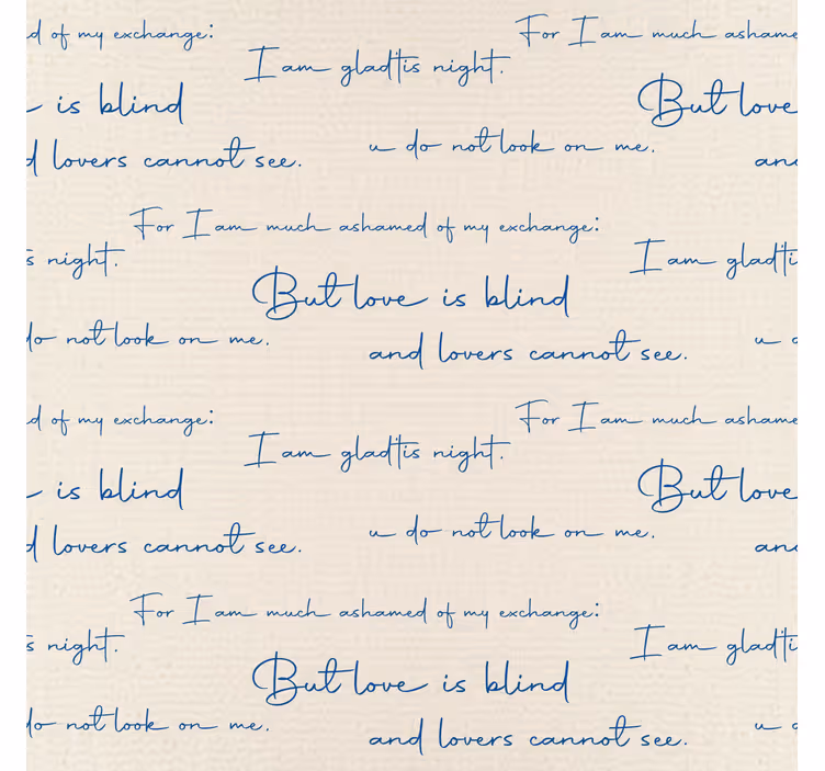 Textile chart lettering wallpaper - TenStickers