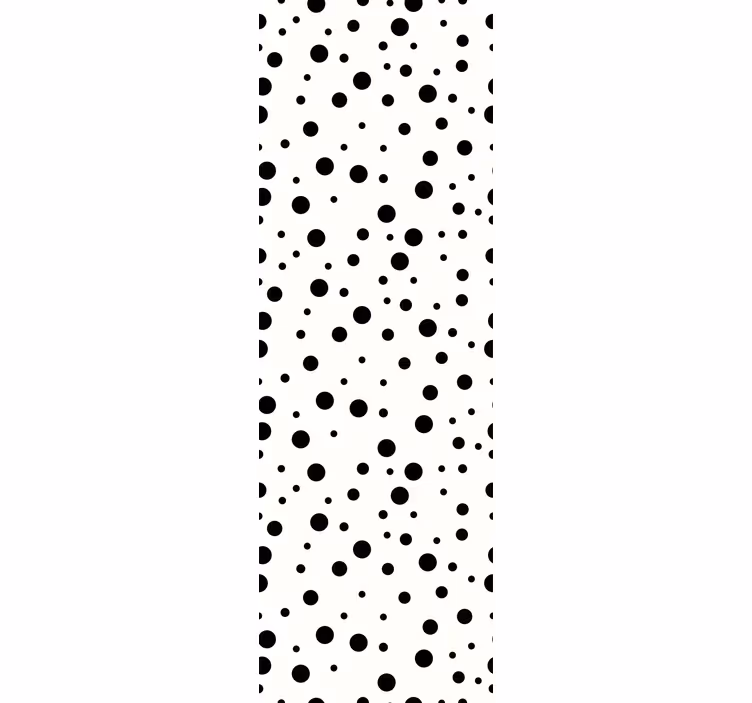 Black Circular Patterns polka dots wallpaper - TenStickers