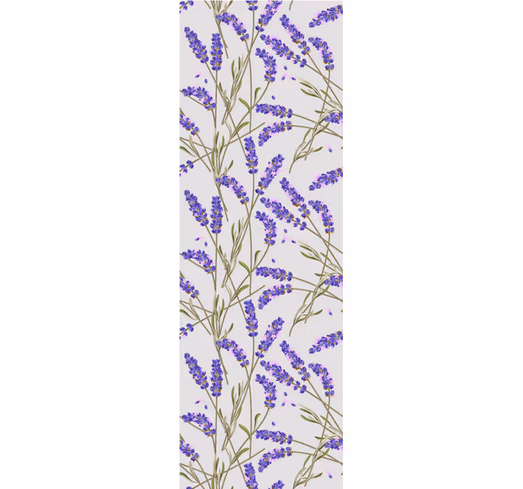 Lavender Floral Design flowers wallpaper - TenStickers