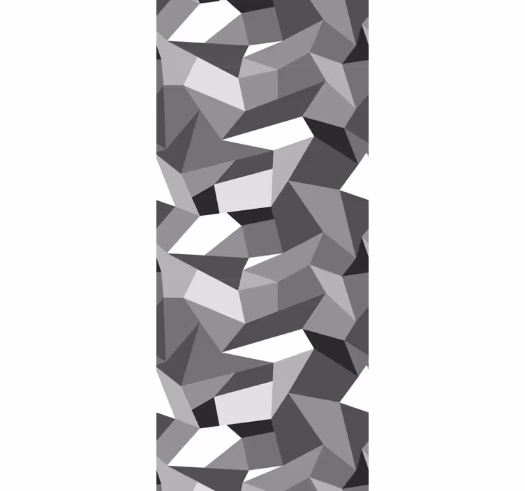Grey irregular shapes wallpaper geometric - TenStickers