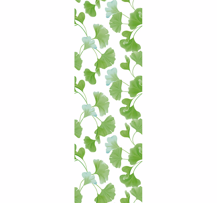 Lush Green Leaves flowers wallpaper - TenStickers