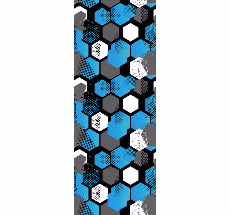 Dynamic hexagonal motif wallpaper geometric - TenStickers