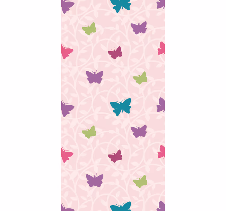 Colorful Fluttering Wings butterflies wallpaper - TenStickers