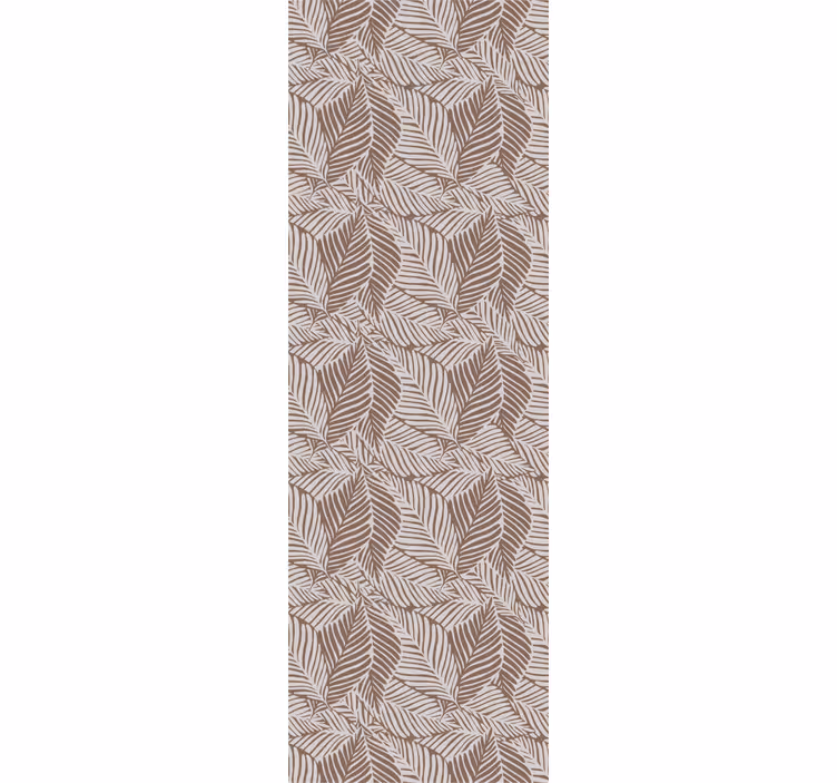 Brown elegant design flowers wallpaper - TenStickers