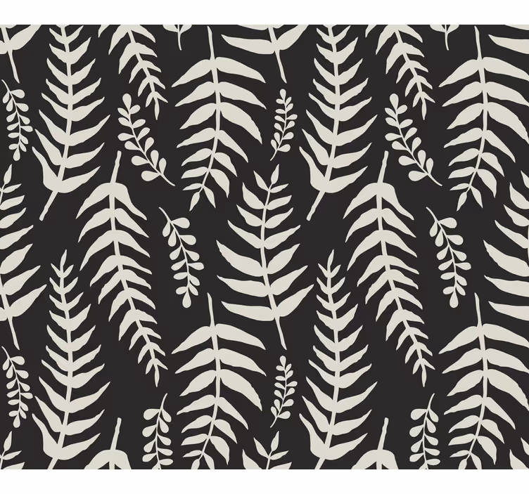 Foliage Pattern Design leaves wallpaper - TenStickers