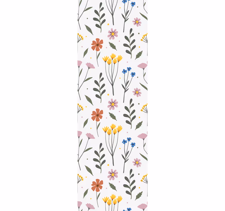 Vibrant Floral Design flowers wallpaper - TenStickers