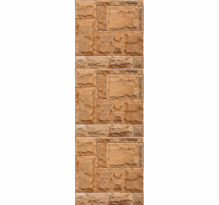 Brickwork texture stone effect wallpaper - TenStickers