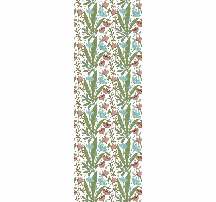 Floral Leaf Arrangement flowers wallpaper - TenStickers