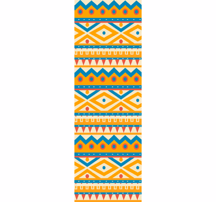 Tribal motif bands wallpaper horizontal stripes - TenStickers