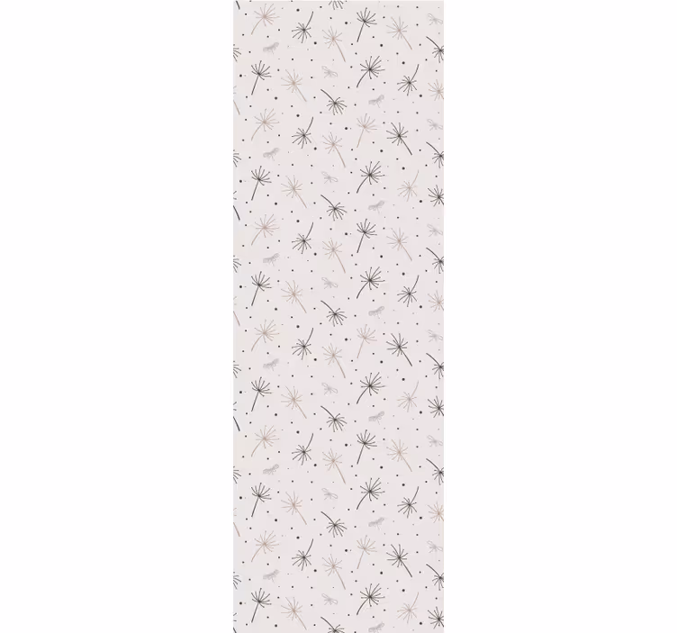 Grey dandelion inspiration flowers wallpaper - TenStickers