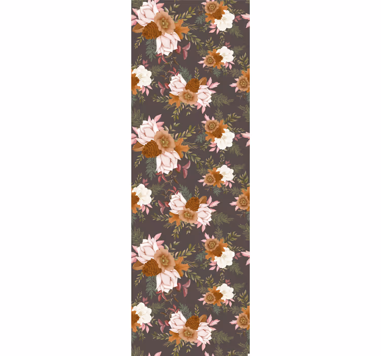 Floral bouquet design flowers wallpaper - TenStickers