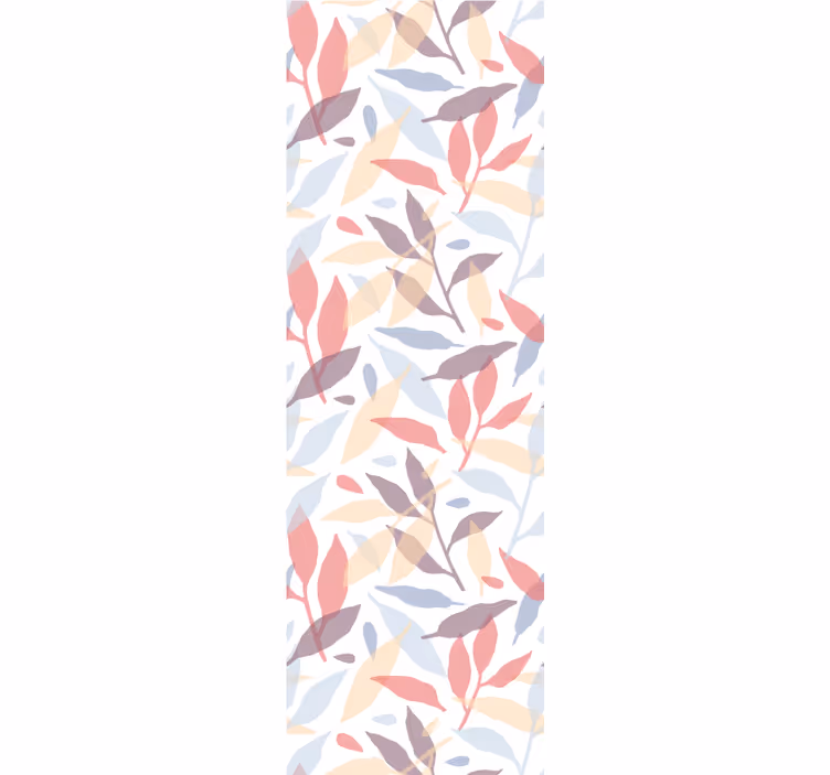 Sheer foliage pattern leaves wallpaper - TenStickers