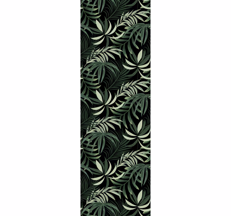 Tropical foliage arrangement jungle themed wallpaper - TenStickers