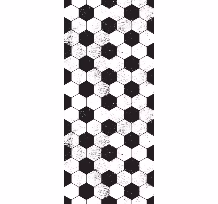 Hexagonal Shapes wallpaper geometric - TenStickers
