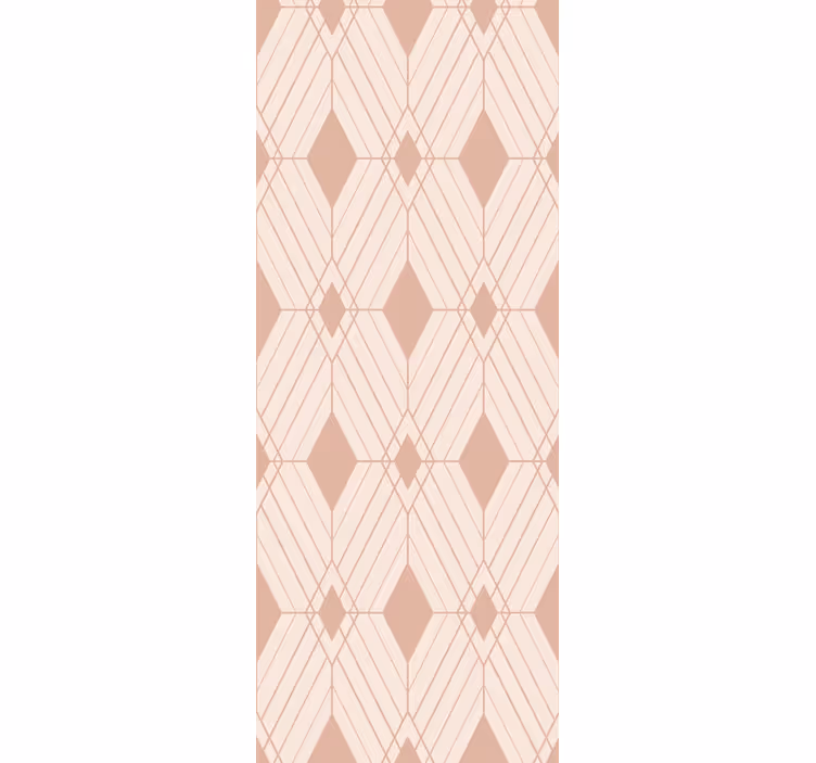 Pastel deco diamons wallpaper geometric - TenStickers